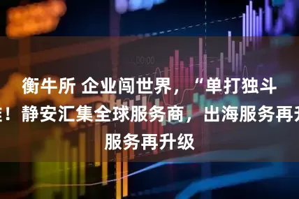 衡牛所 企业闯世界，“单打独斗”难！静安汇集全球服务商，出海服务再升级