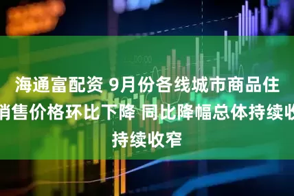 海通富配资 9月份各线城市商品住宅销售价格环比下降 同比降幅总体持续收窄